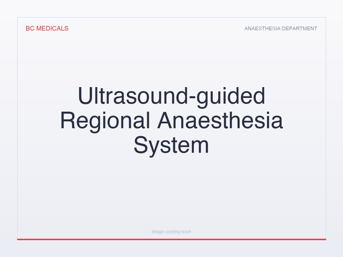 Ultrasound-guided Regional Anaesthesia System