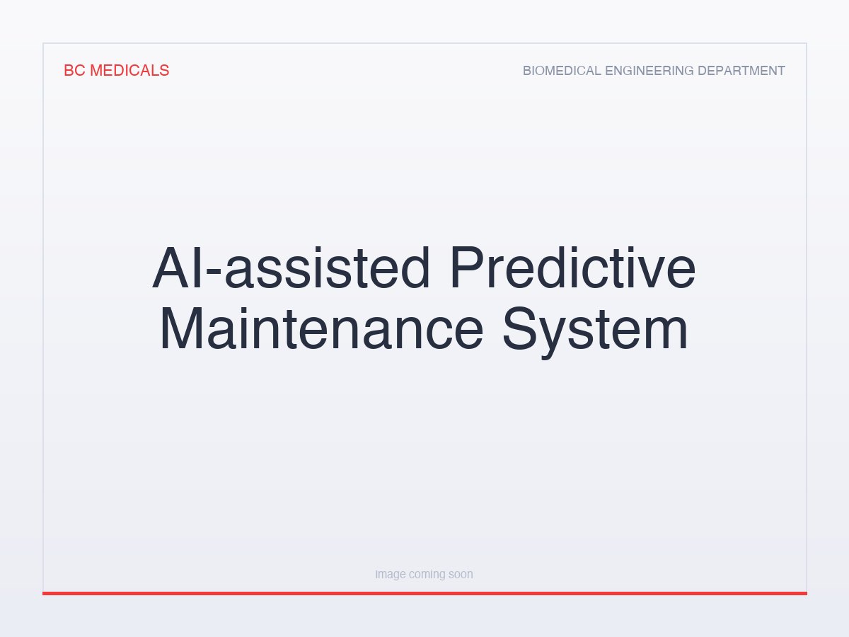 AI-assisted Predictive Maintenance System