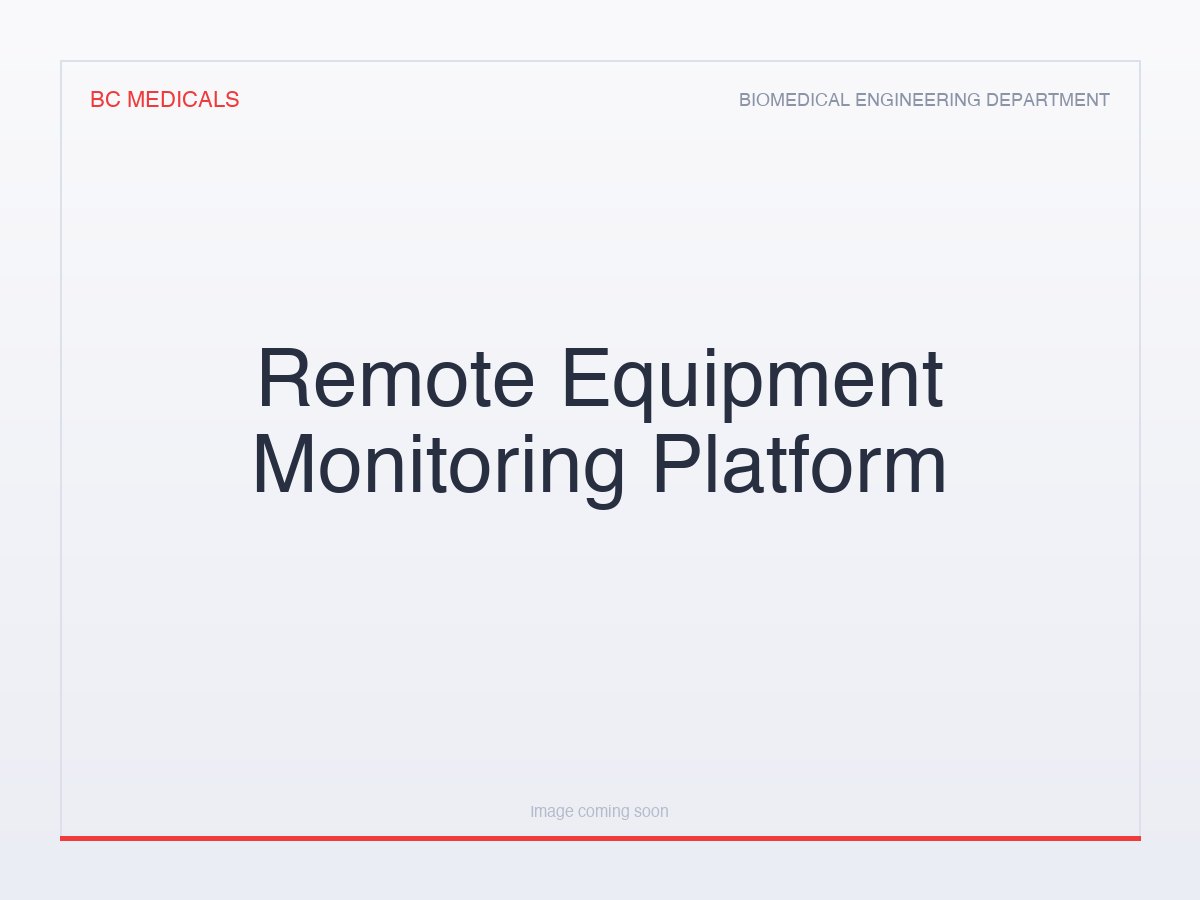 Remote Equipment Monitoring Platform