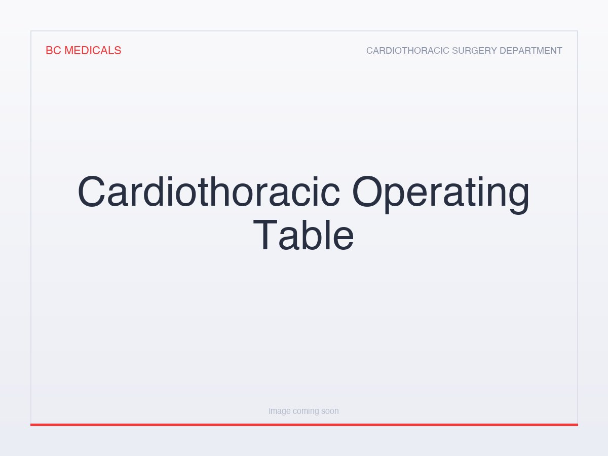 Cardiothoracic Operating Table