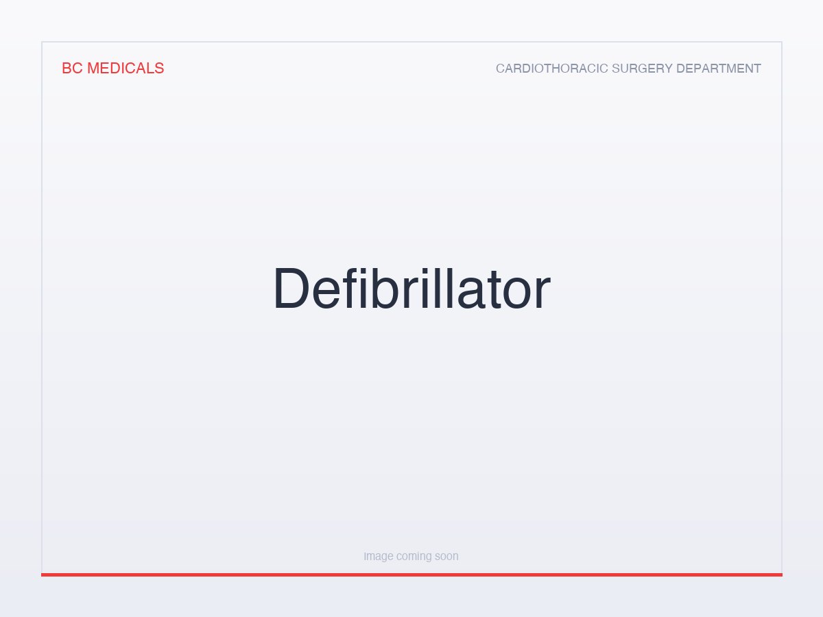 Defibrillator