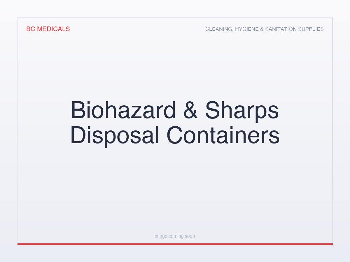 Biohazard & Sharps Disposal Containers