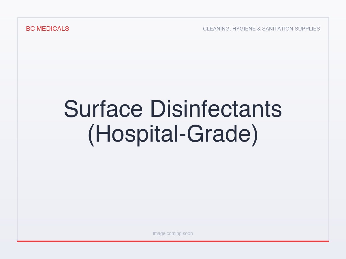 Surface Disinfectants (Hospital-Grade)