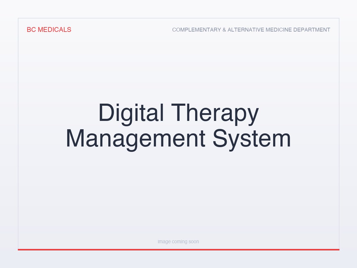 Digital Therapy Management System