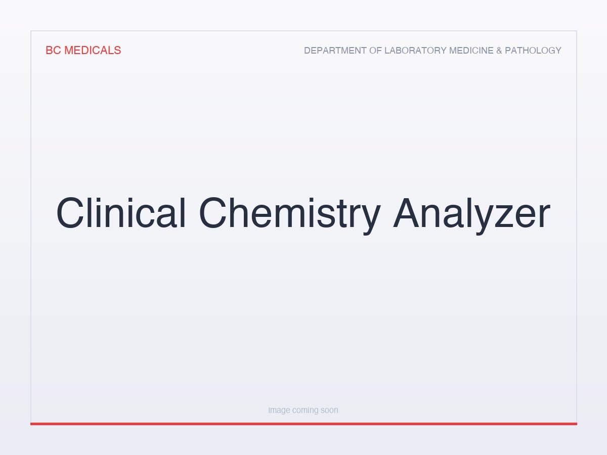 Clinical Chemistry Analyzer