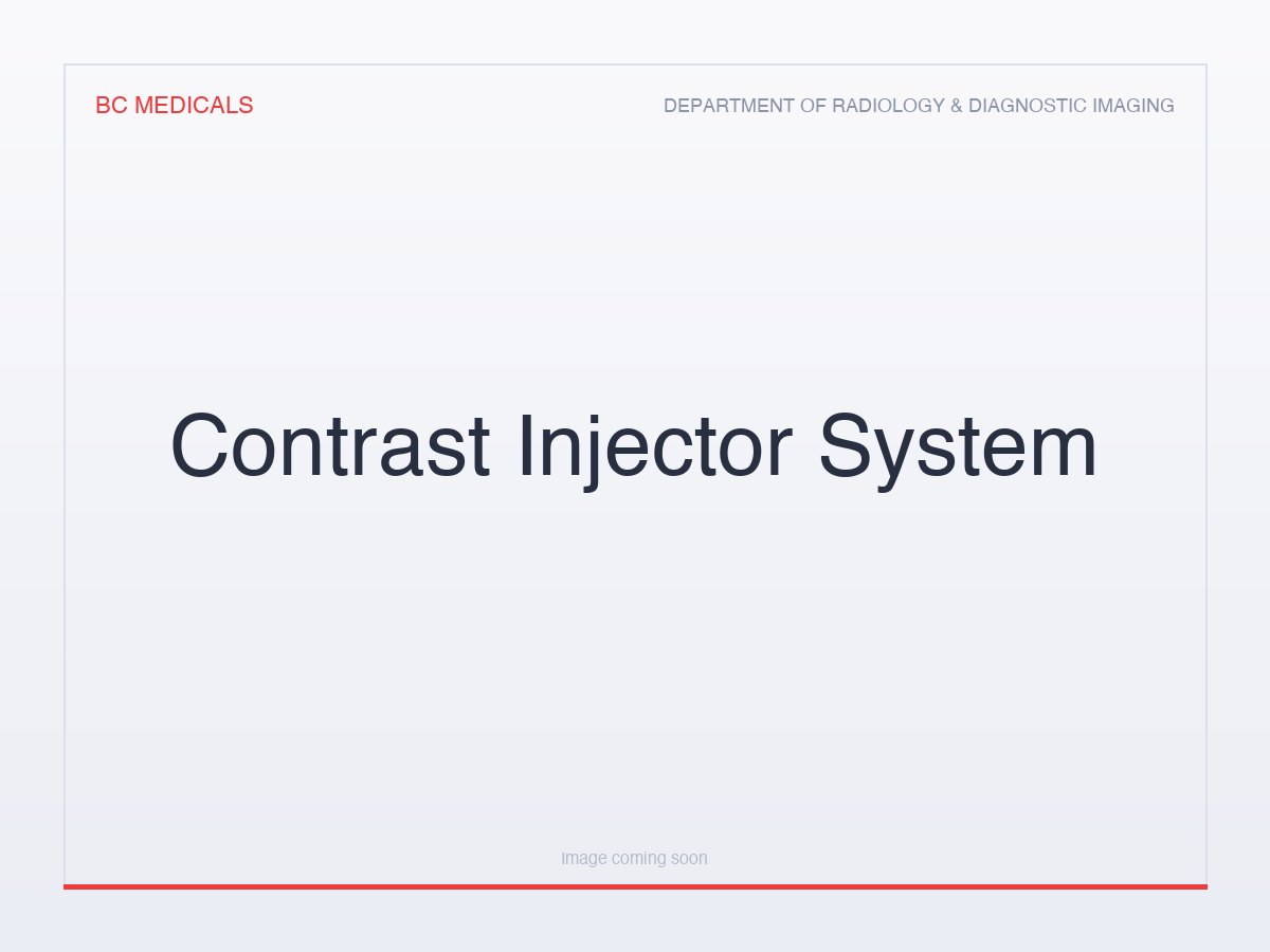 Contrast Injector System