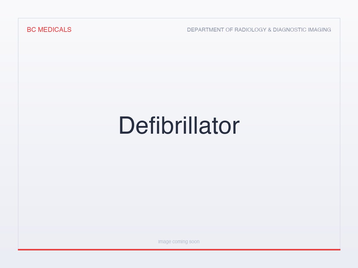 Defibrillator