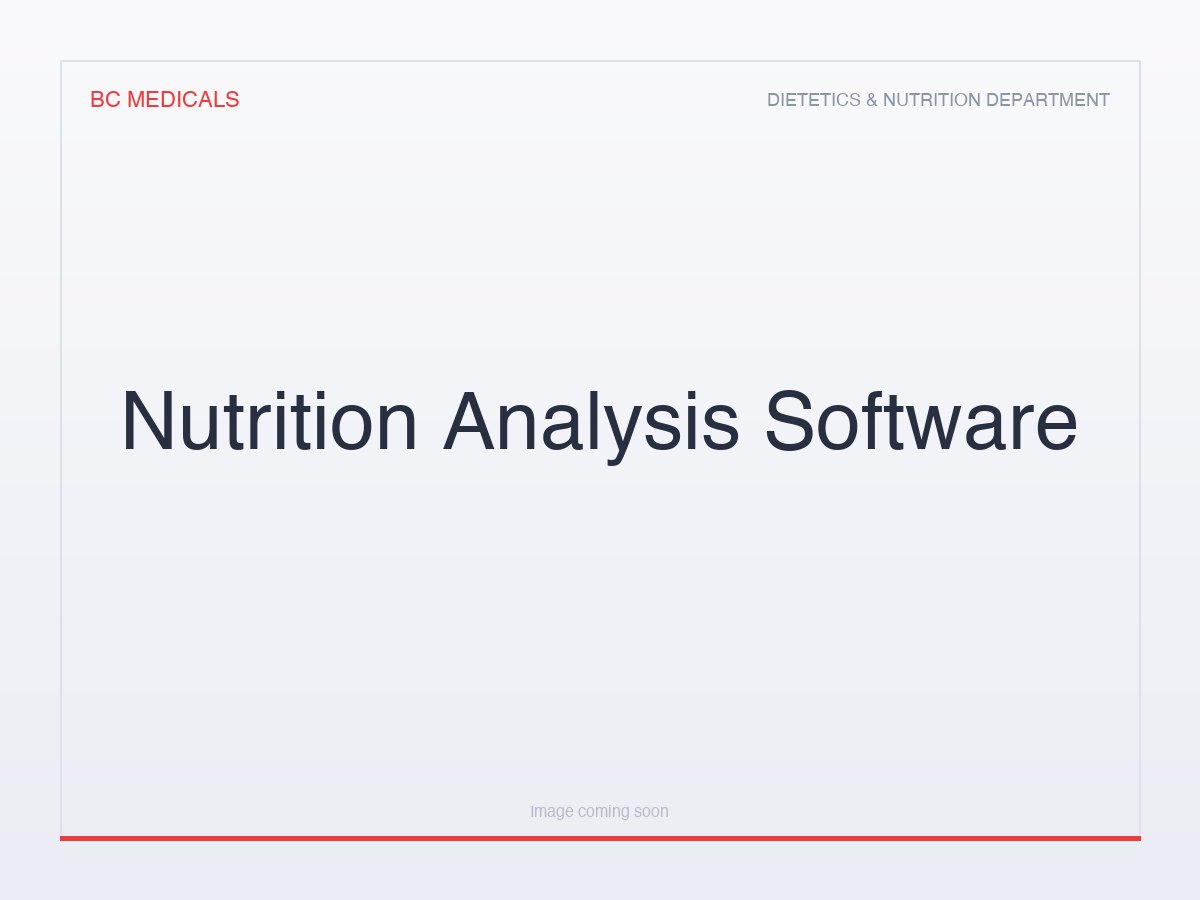 Nutrition Analysis Software