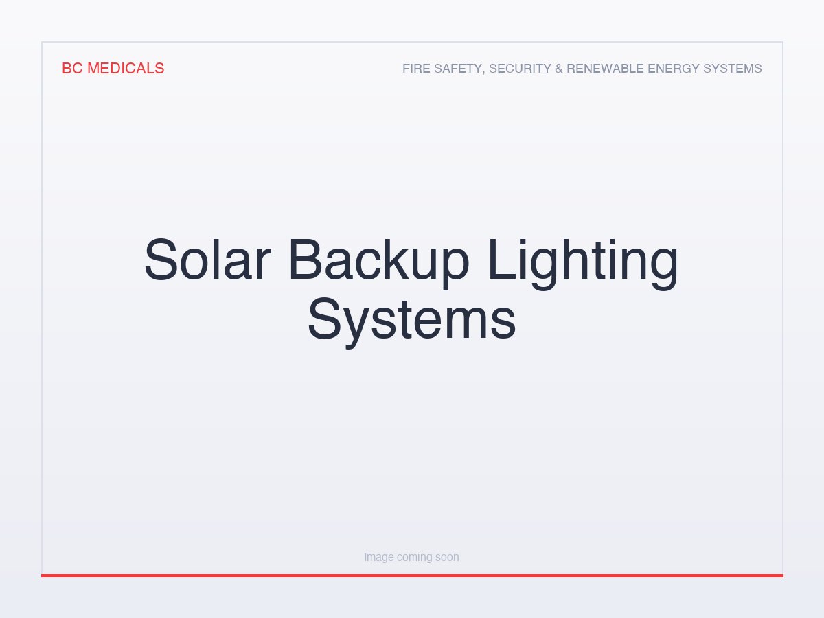 Solar Backup Lighting Systems