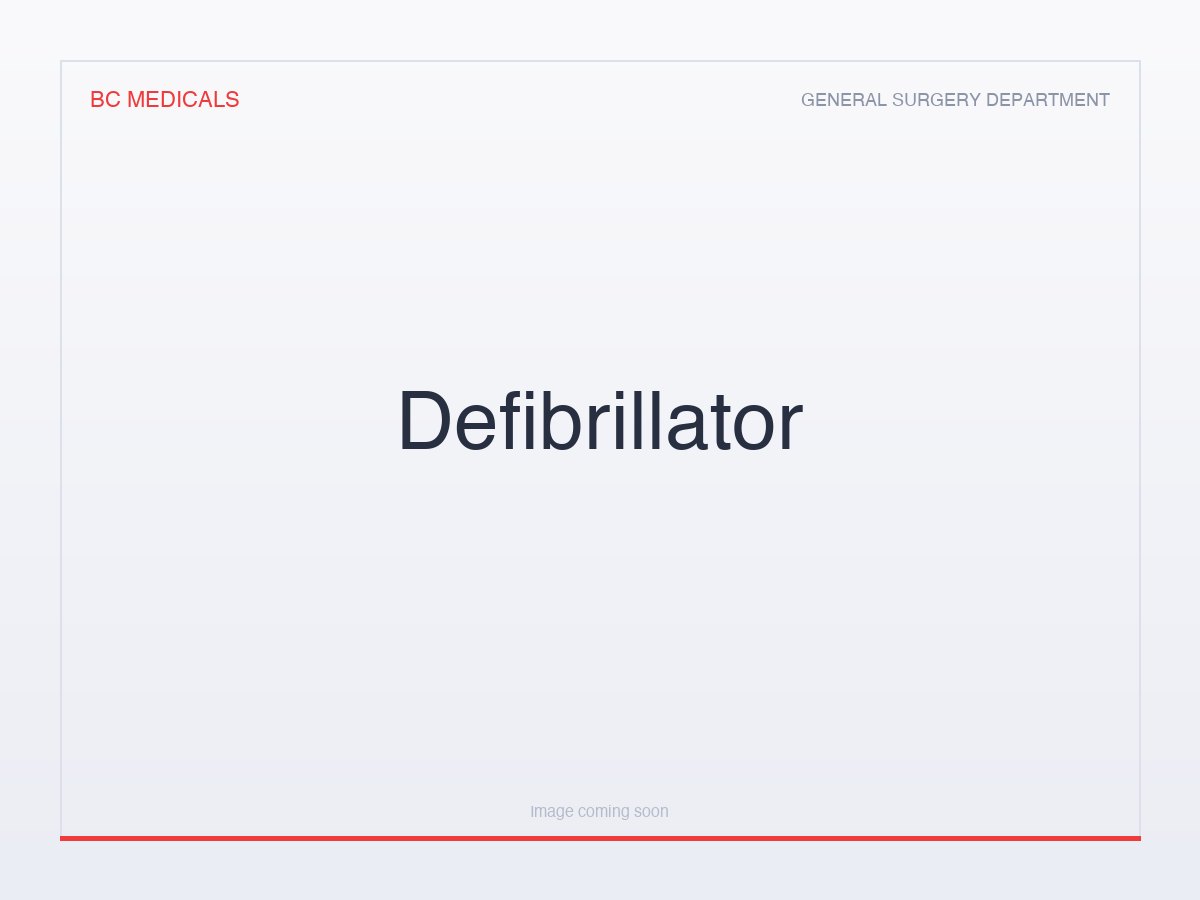 Defibrillator