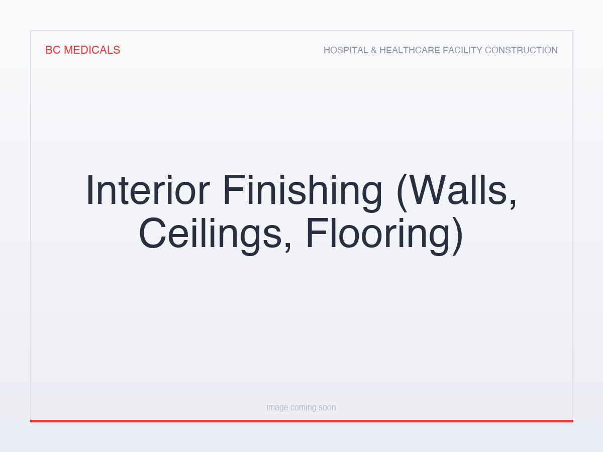 Interior Finishing (Walls, Ceilings, Flooring)
