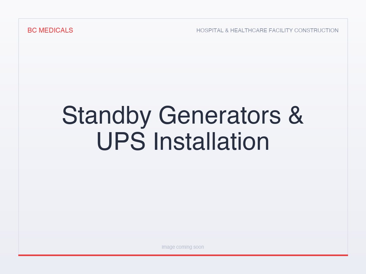 Standby Generators & UPS Installation