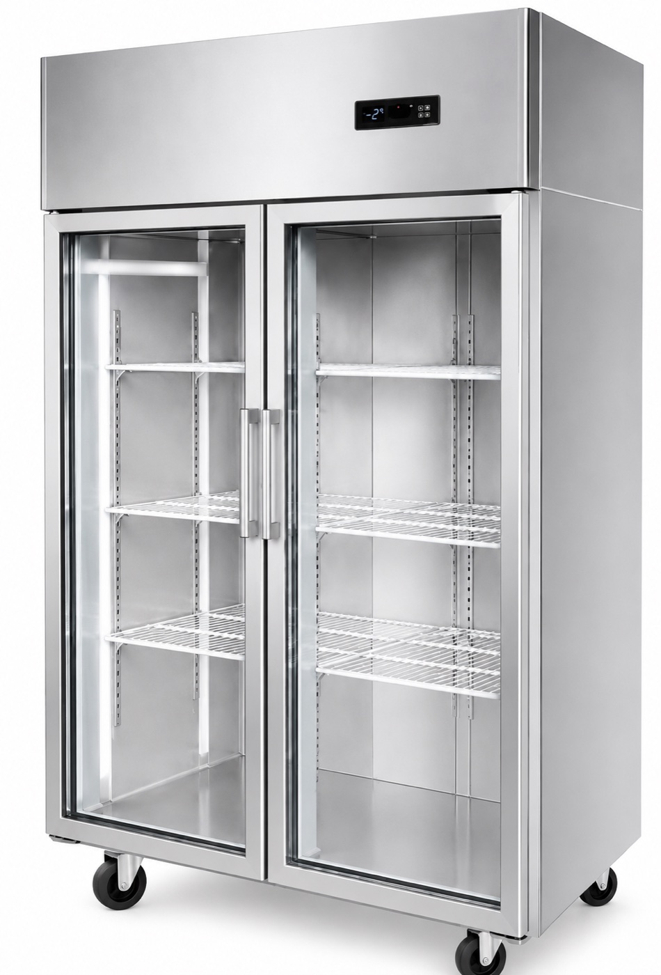 2 Door Display Refrigerator