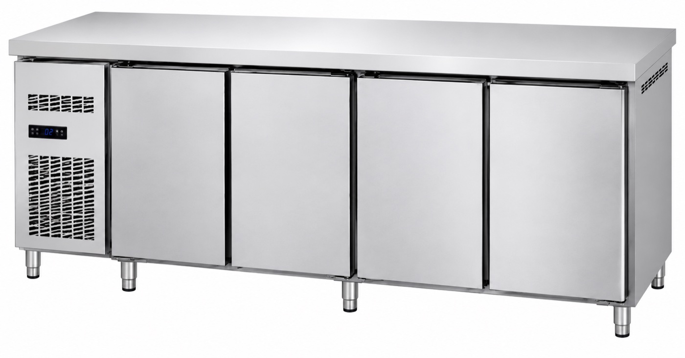 4 Doors Fancooling Undercounter Chiller