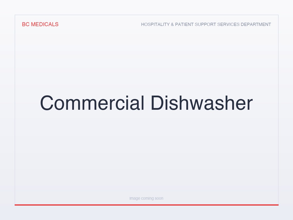 Commercial Dishwasher