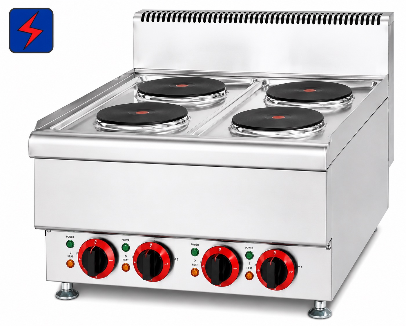Counter Top Electric 4-Plate Cooker