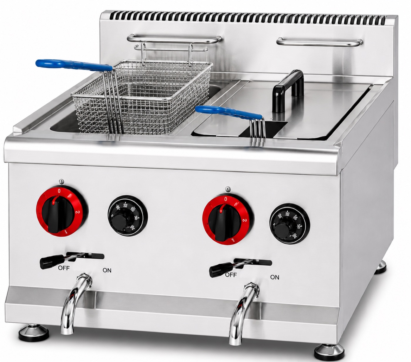 Counter Top Gas Fryer (2-Tank & 2-Basket)