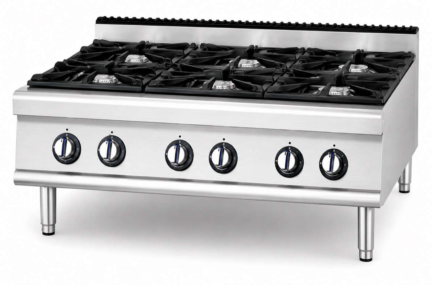 Counter top Gas Range With 6-Burner