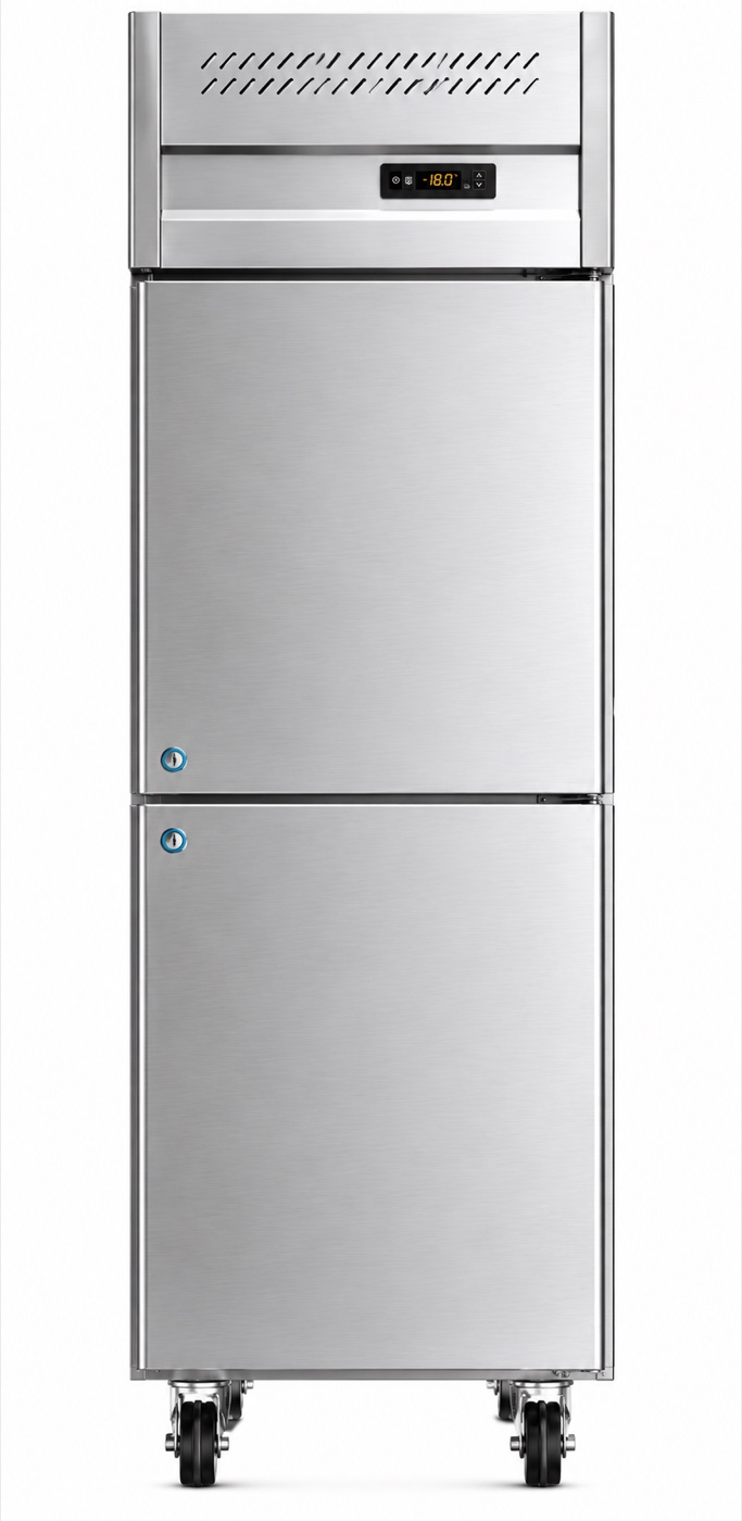 Dual-Temperature Upright Refrigerator
