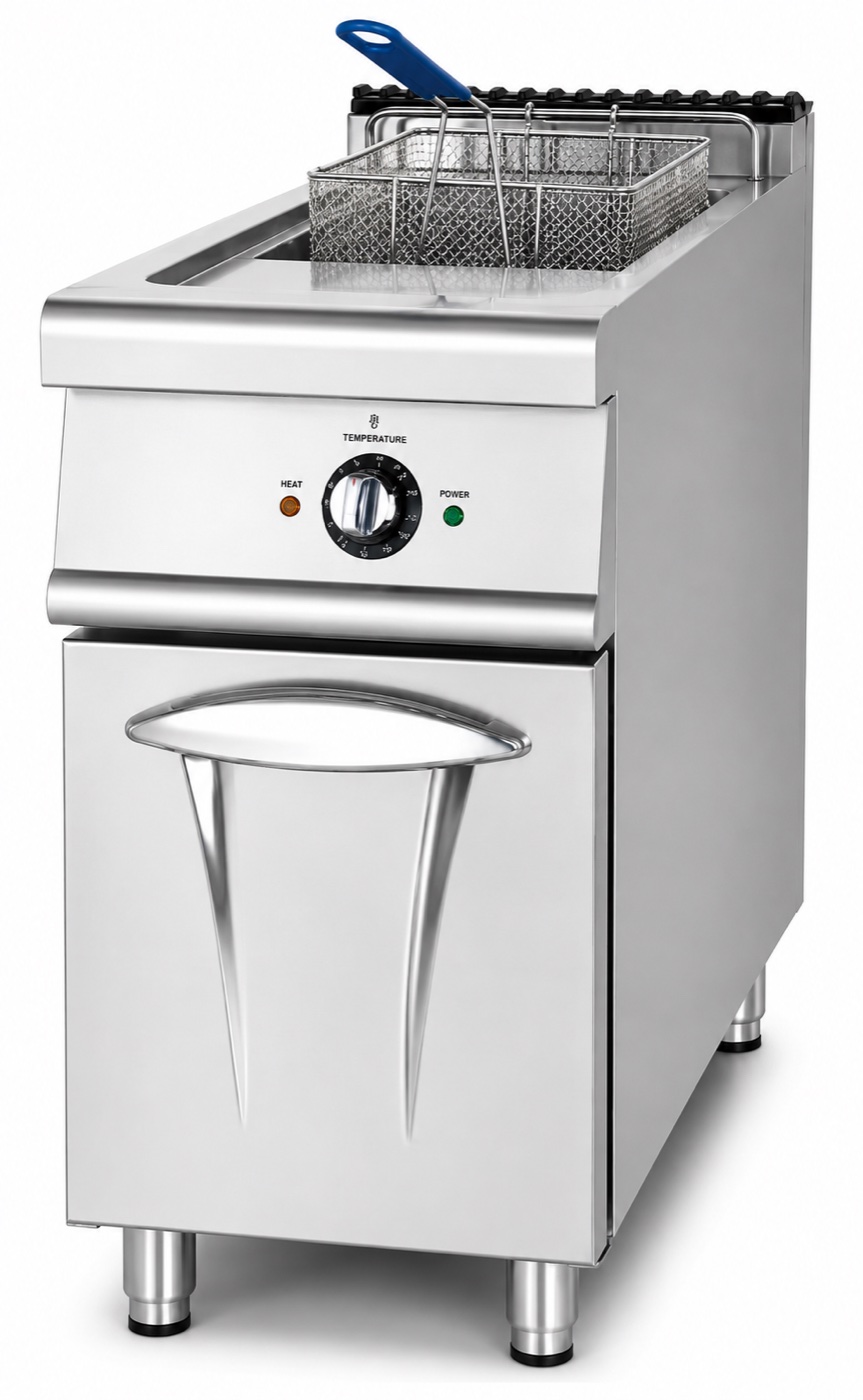 Electric Fryer (1-Tank & 1-Basket) with Cabinet