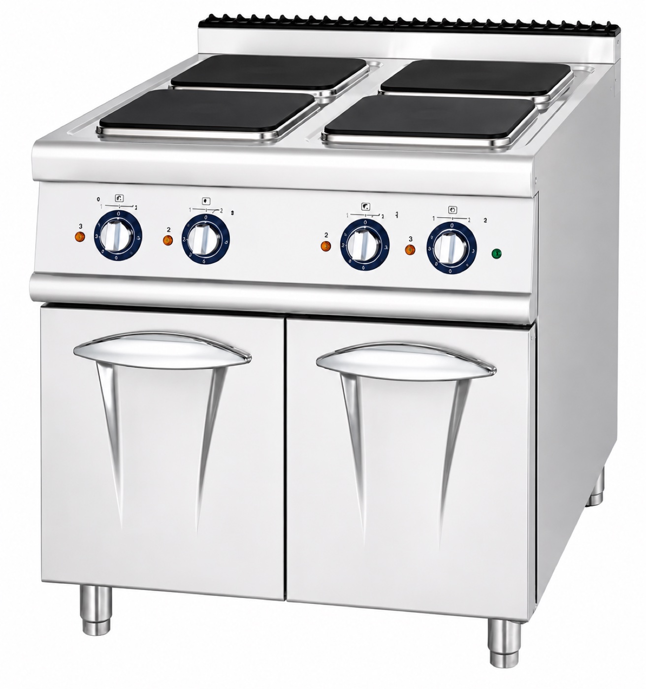 Electric Range With 4-Hot Plate & Cabinet