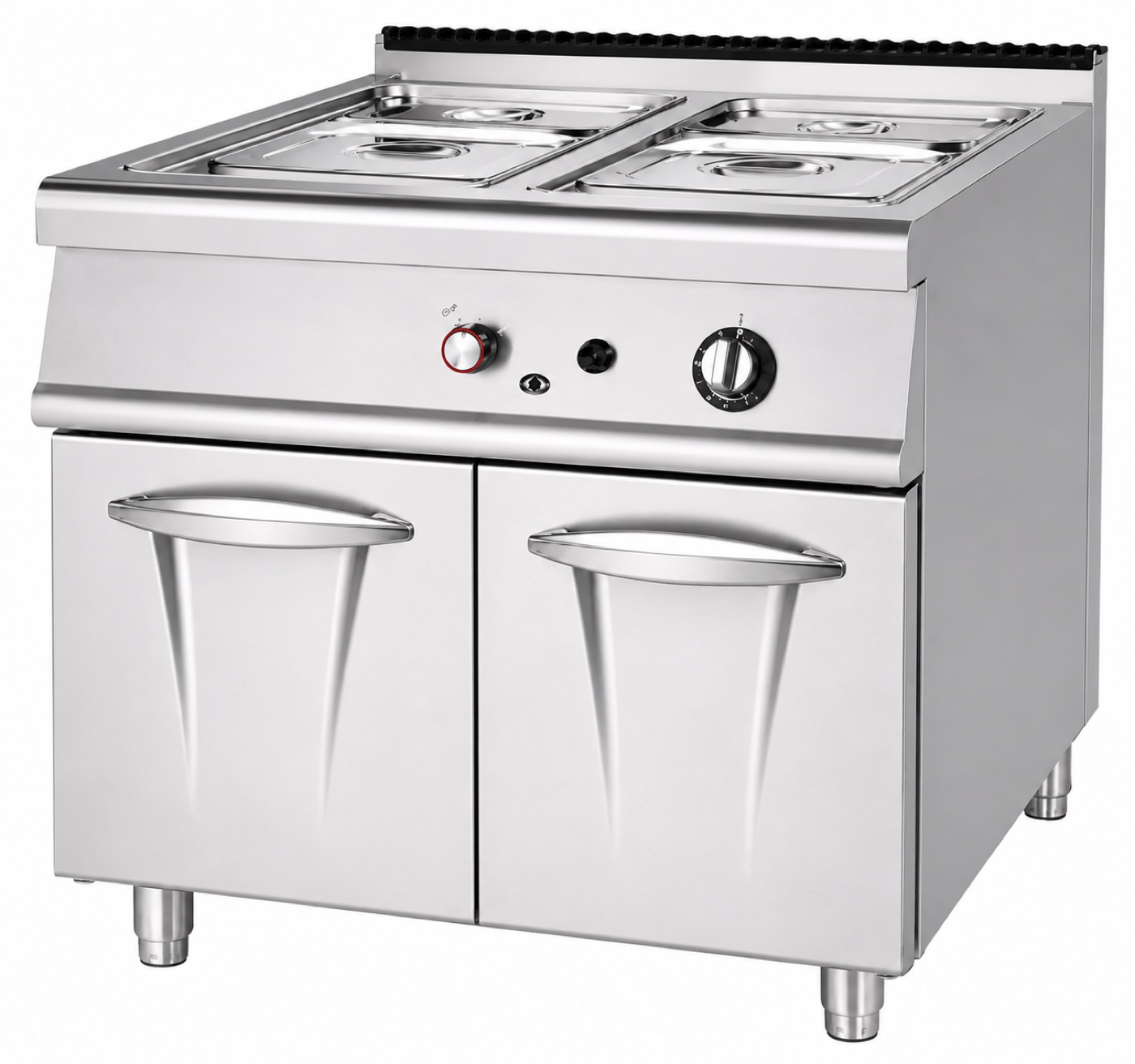 Gas Bain Marie with Cabinet