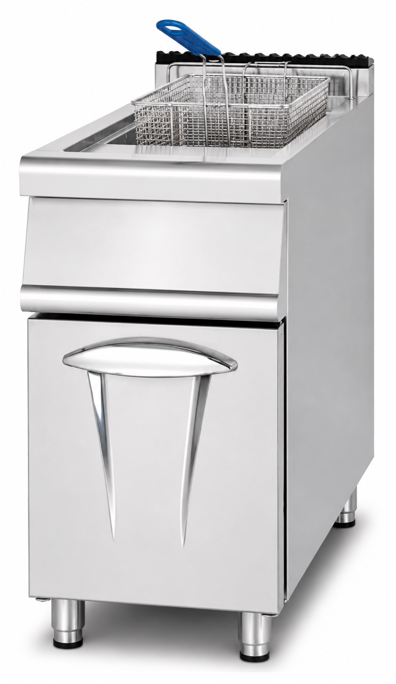 Gas Fryer (1-Tank & 1-Basket) with Cabinet