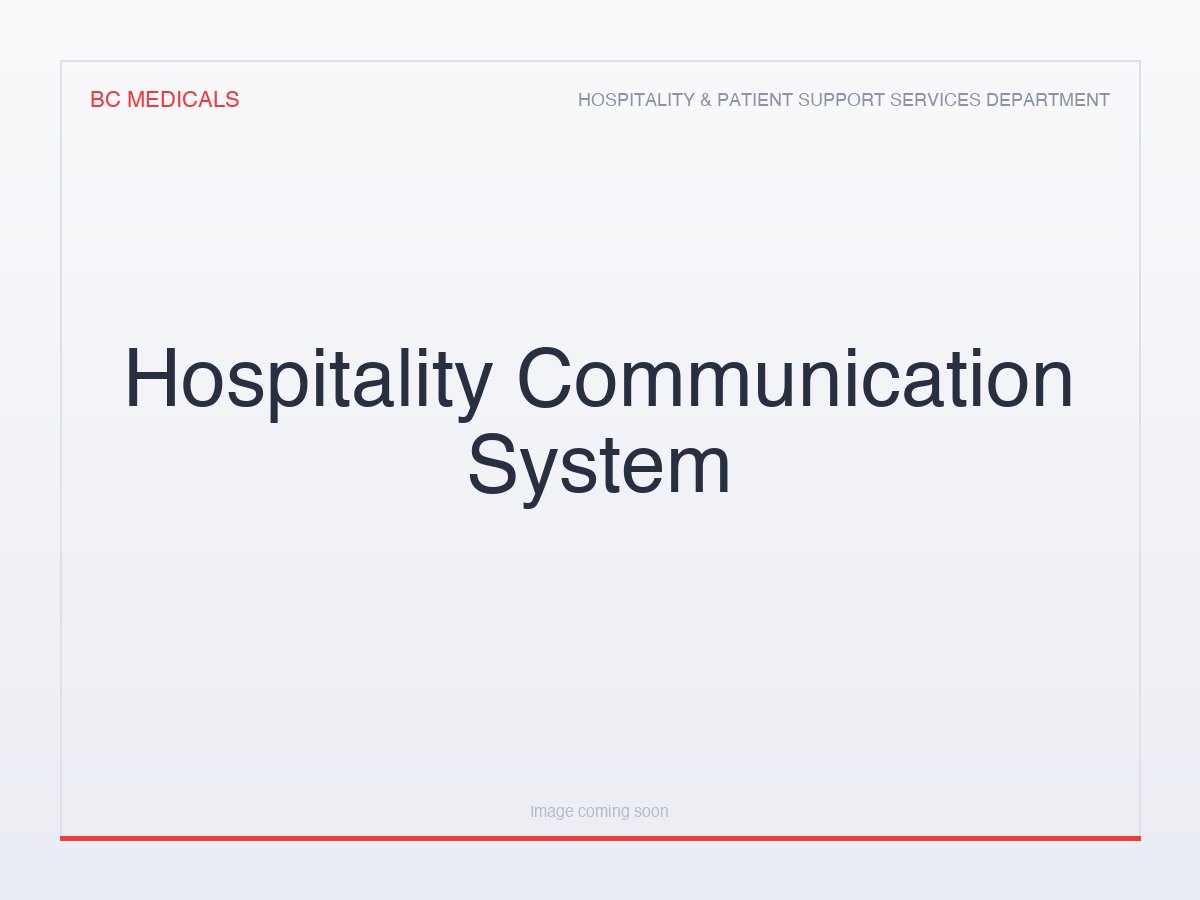 Hospitality Communication System