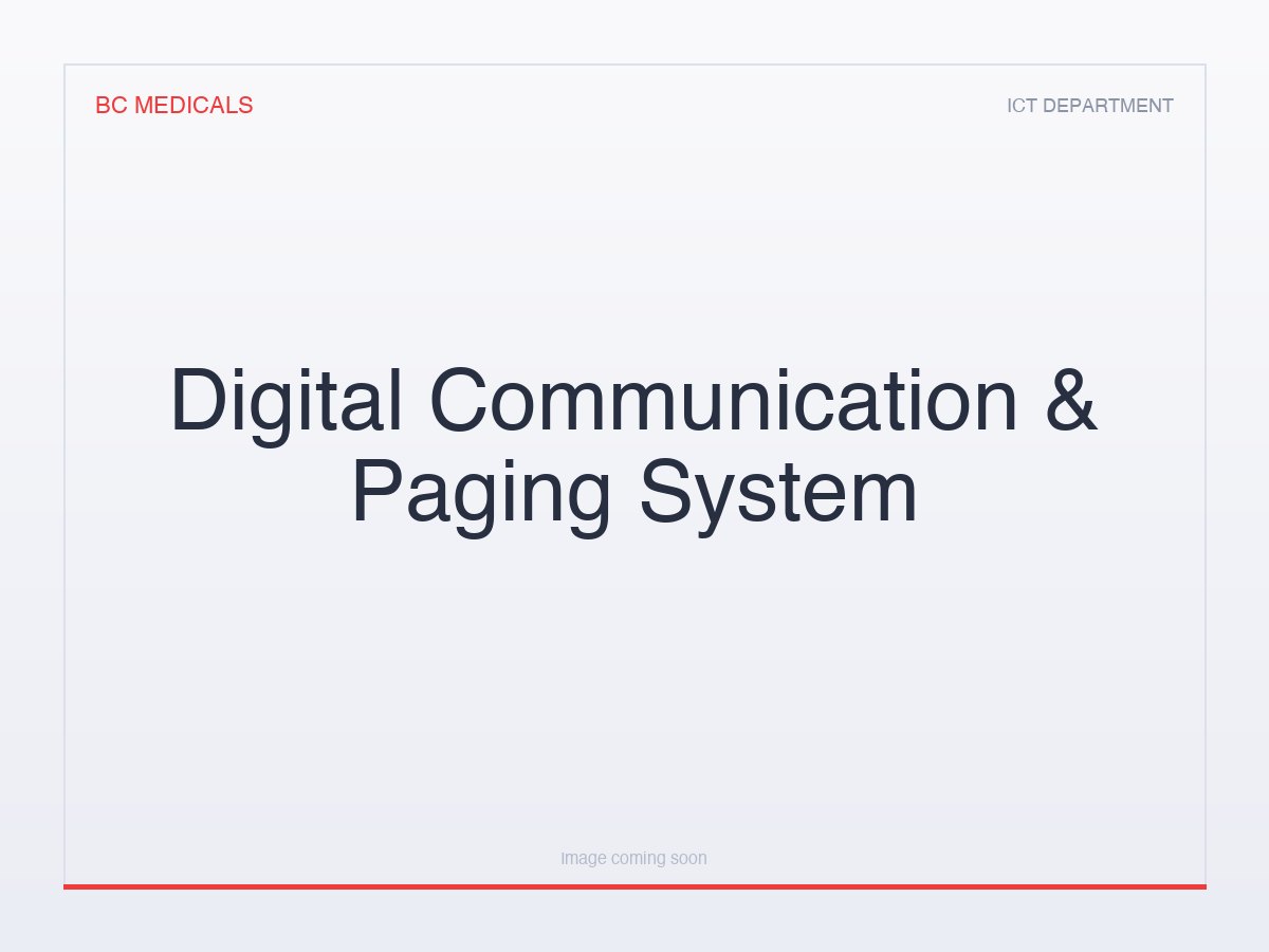 Digital Communication & Paging System