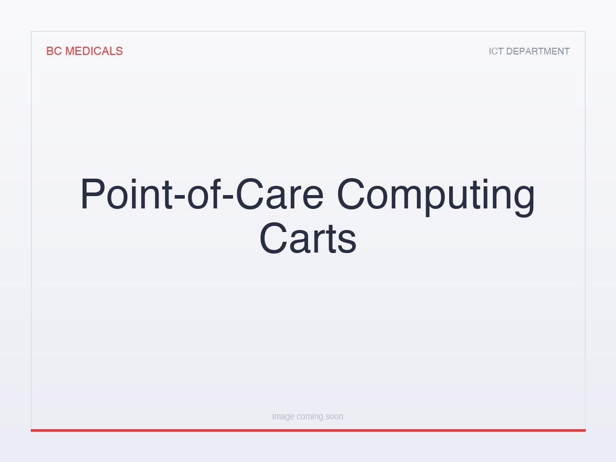 Point-of-Care Computing Carts