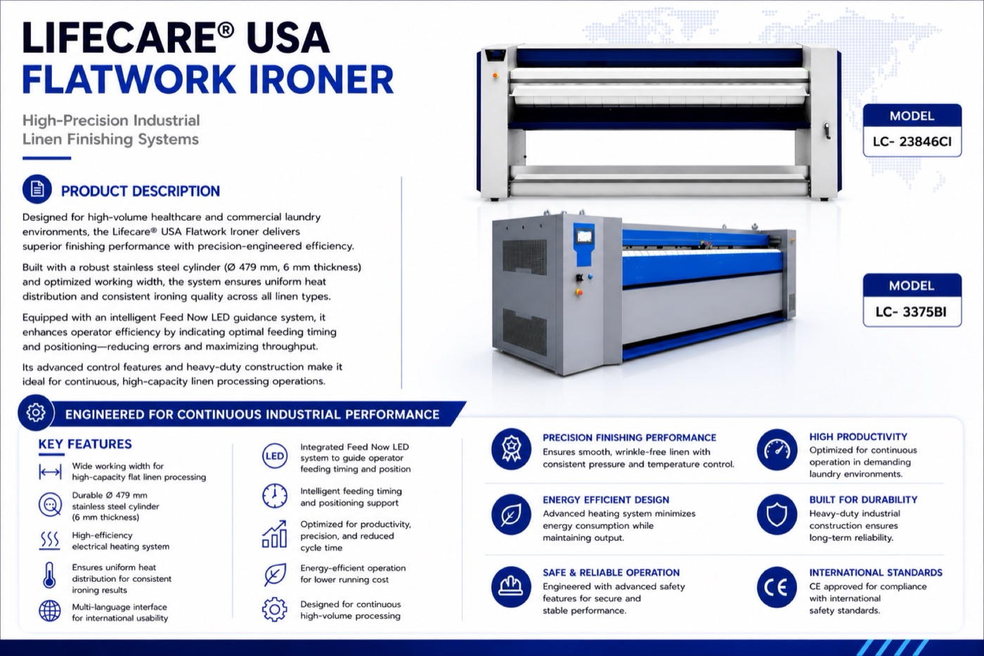 Lifecare® USA Flatwork Ironer