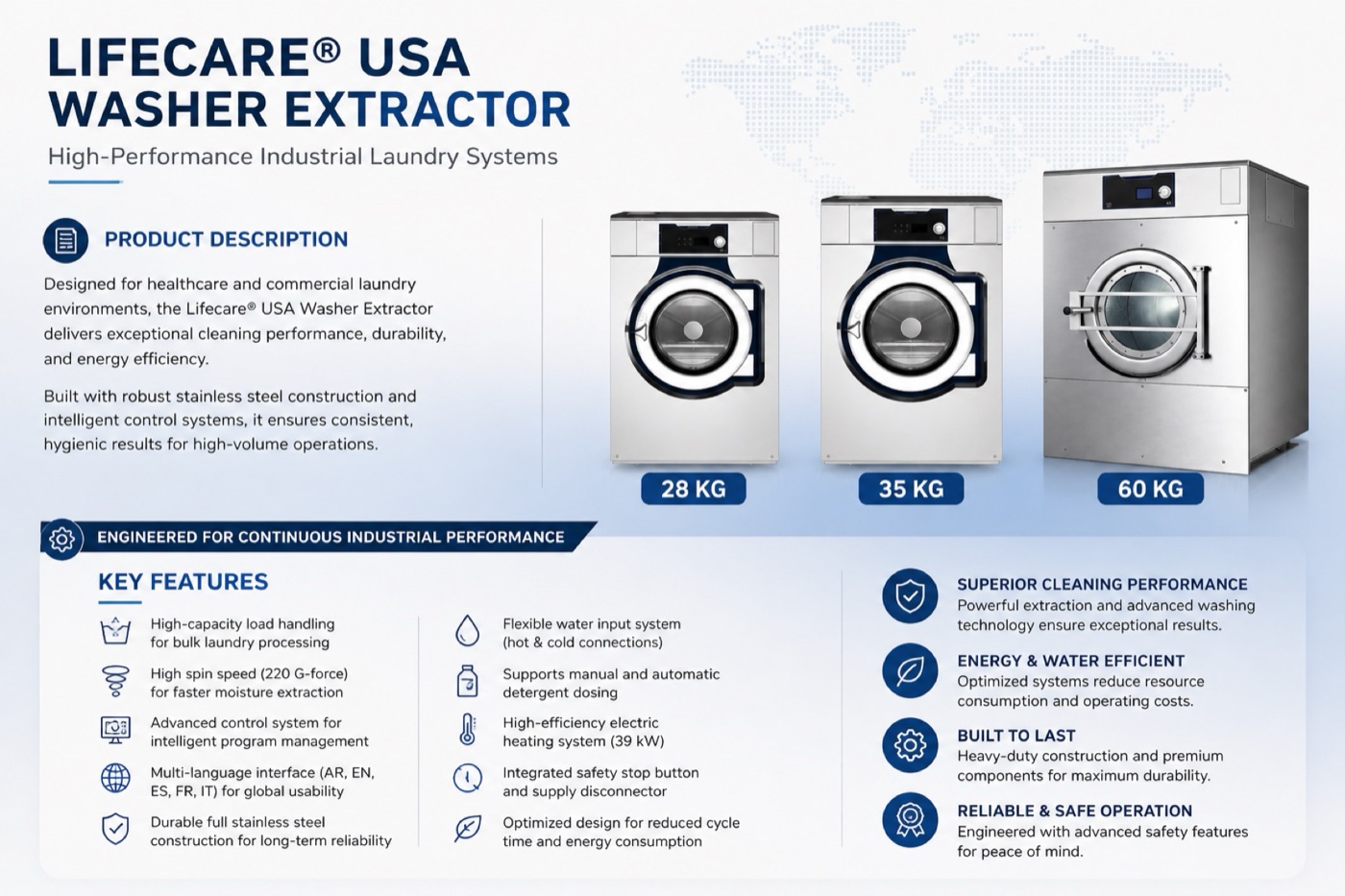 Lifecare® USA Washer Extractor