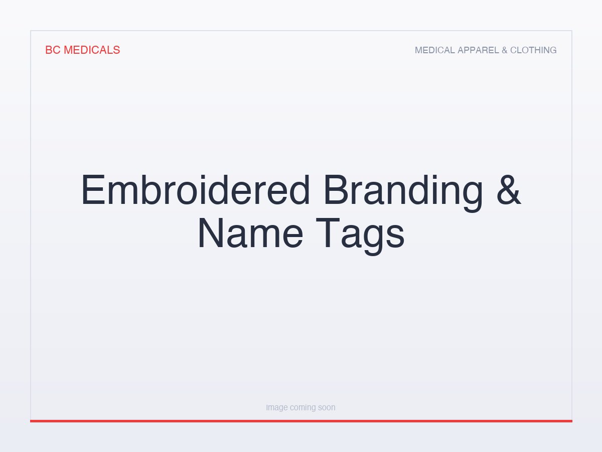 Embroidered Branding & Name Tags