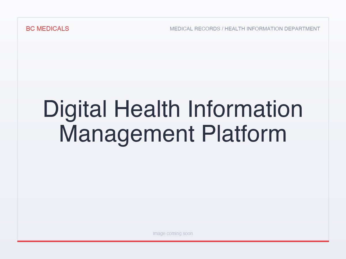 Digital Health Information Management Platform