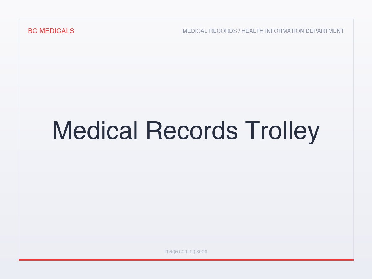 Medical Records Trolley