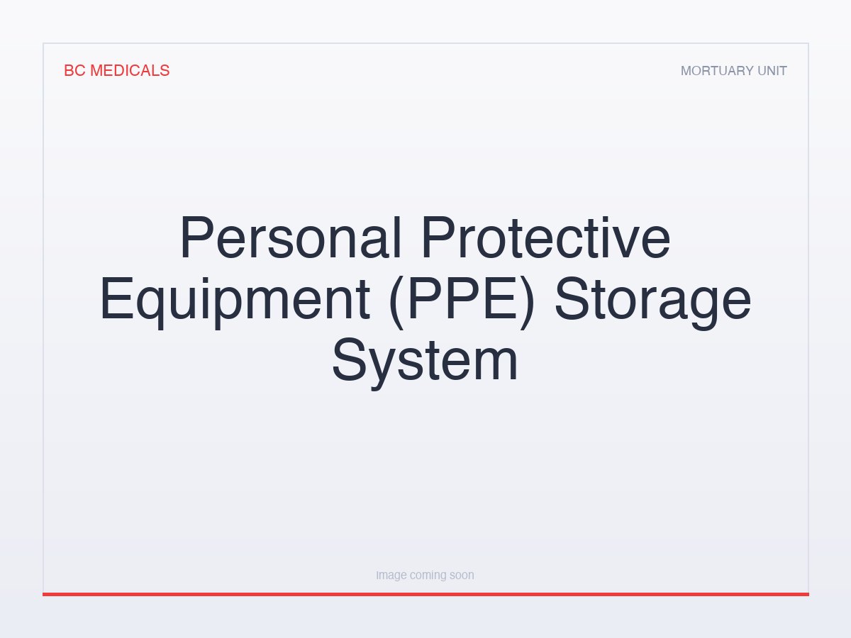 Personal Protective Equipment (PPE) Storage System