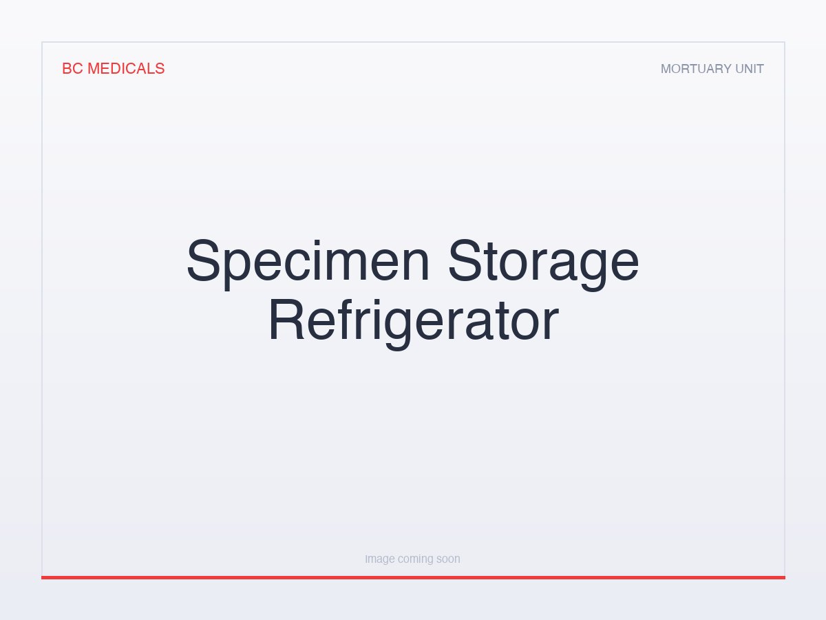 Specimen Storage Refrigerator