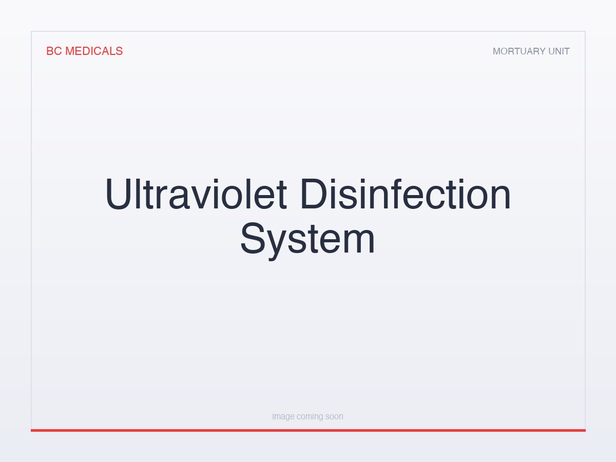 Ultraviolet Disinfection System