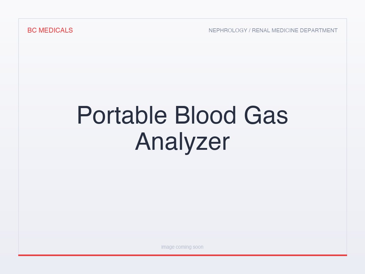 Portable Blood Gas Analyzer