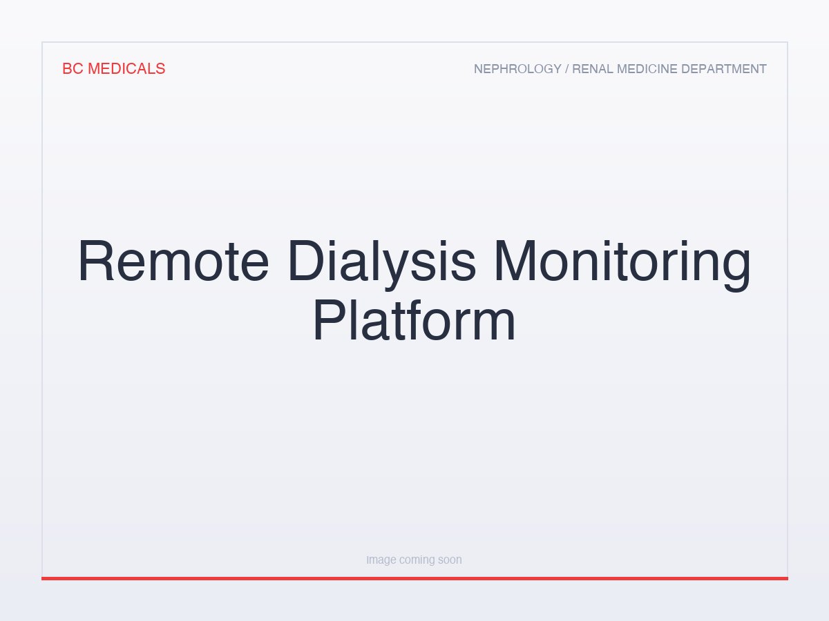 Remote Dialysis Monitoring Platform