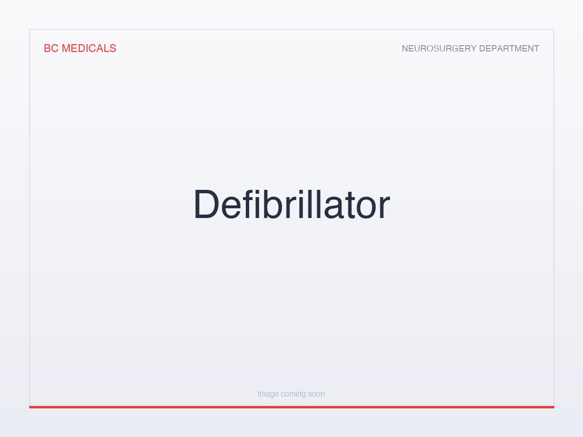 Defibrillator