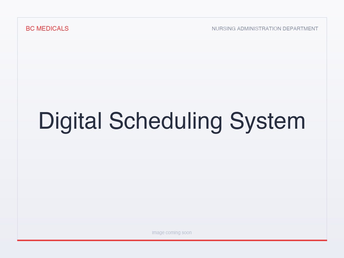Digital Scheduling System