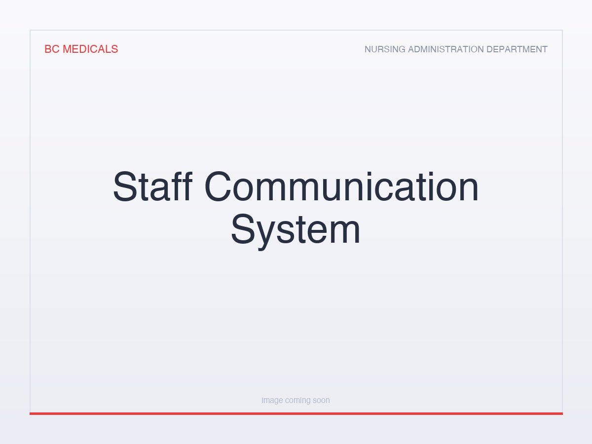 Staff Communication System