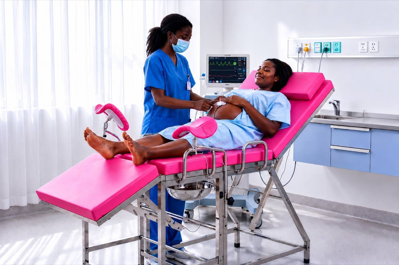 Convertible Delivery & Gynecology Bed variant
