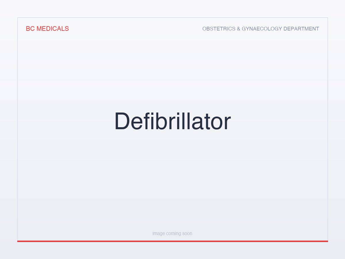 Defibrillator