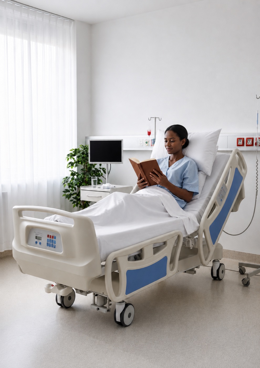5-Function Electric ICU Bed with Weighing Scale variant