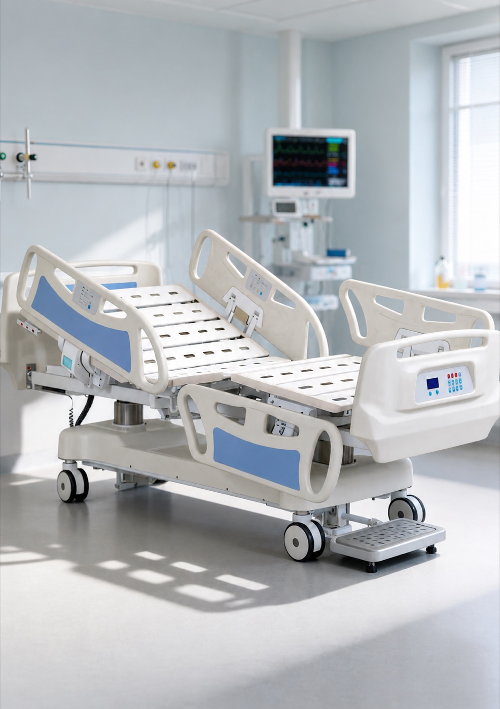 5-Function Electric ICU Bed with Weighing Scale