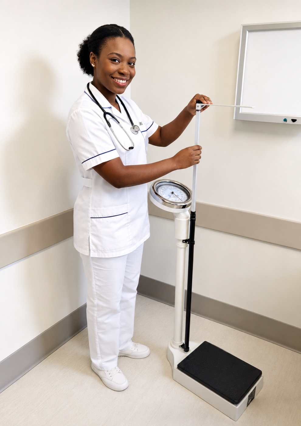 Manual Weighing Scale with Height Rod variant