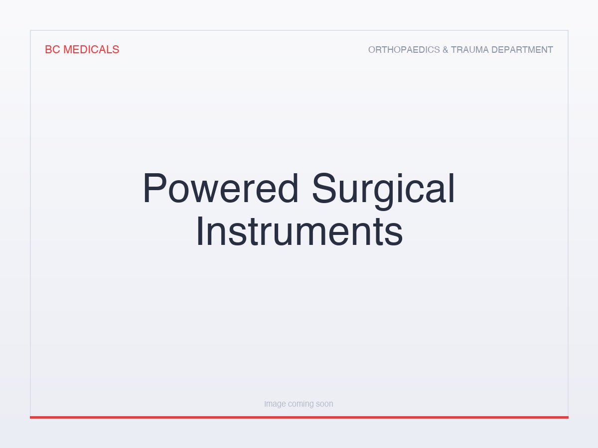 Powered Surgical Instruments
