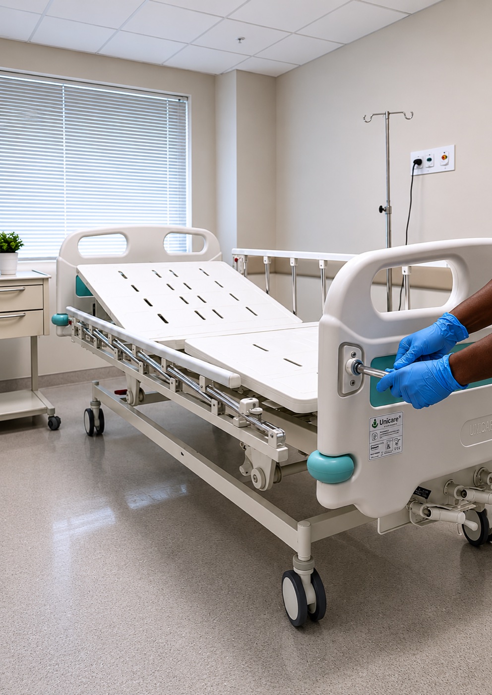 Multisegmented Hospital Bed